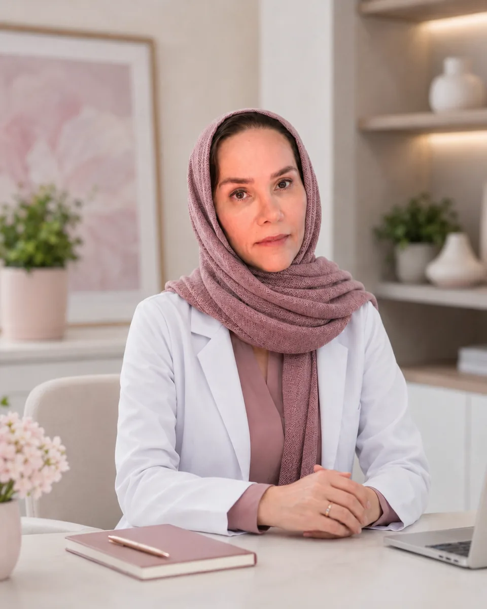 دکتر فریده خرمی در محیط حرفهای مطب